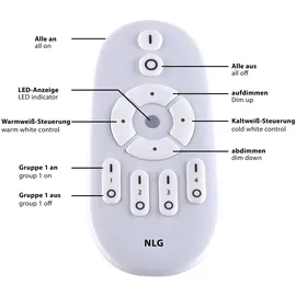 just light. JustLight LED Deckenleuchte Canvas weiß 45 x 45 cm dimmbar