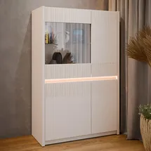 Forte Vitrine Oak Squere 95,3 x 41,5 x 146,7 cm Beige/Sand