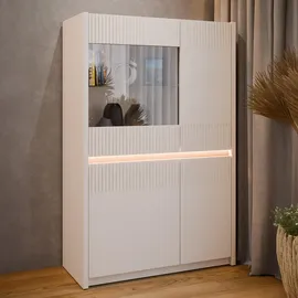 Forte Vitrine Oak Squere 95,3 x 41,5 x 146,7 cm Beige/Sand