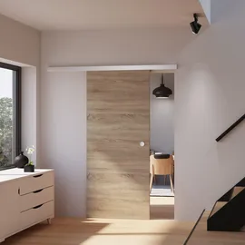 Inova Holzschiebetür Komplettset braun