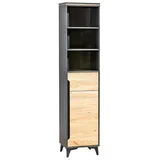 JVmoebel Aktenschrank Hochschrank aus MDF in Grau mit Stauraum und elegantem Design (1-St) Made in Europa beige|grau