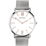 Sekonda Uhr 2756/28 Damen Edelstahl Unisex Armbanduhr silber