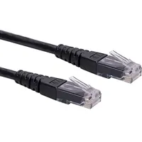 Roline Patchkabel Cat6, U/UTP, RJ-45/RJ-45, 3m, schwarz, 3 m