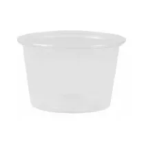 Papstar Dressingbecher rund 100 ml 50 St. Transparent