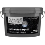 SCHÖNER WOHNEN Trendstruktur Glimmer-Optik Effektlasur 1 l aquamarin