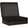 vidaXL Holzkiste mit Deckel 40 x 30 x 13 cm 1-tlg. schwarz