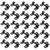 Wiltec Edelstahl Clips 6 x 4 cm schwarz