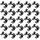 Wiltec Edelstahl Clips 6 x 4 cm schwarz