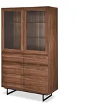 Furnhouse Vitrine 110 x 45 x 190 cm Braun
