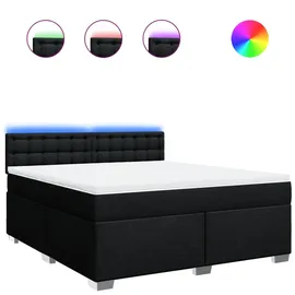 vidaXL Boxspringbett 180 x 200 cm Schwarz
