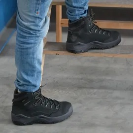Lowa Sicherheitsstiefel Renegade Work GTX Mid Gr.43 schwarz/schwarz Leder/Text.