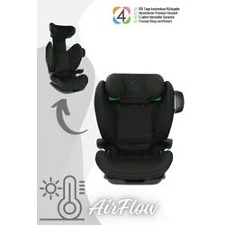 Avionaut MaxSpace AirFlow Kindersitz (100-150 cm), Farbe Kindersitz: Black