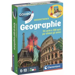 Spiel CLEMENTONI "Galileo, Wissenstrainer Geographie", bunt, Spiele, Kinder, Made in Europe