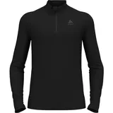 Odlo Herren Merino 260 Half Zip Longsleeve (Größe M, schwarz)