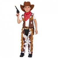 Fyasa 706383-TBB Cowboy Kostüm für 1 bis 2 Jahre, merhfarbig, S