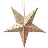 MARELIDA LED Holzstern Weihnachtsstern Leuchtstern 10LED