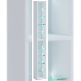 VCM Rasato XL Standregal 21 x 14 x 155 cm Weiß