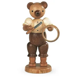 Müller Kleinkunst GmbH Seiffen Bärensammelfigur Bär Drechsler natur klein Höhe 10 cm NEU Bär Bärenfigur Deko