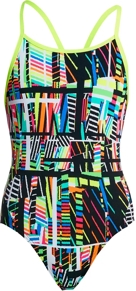 Funky Trunks Mädchen Diamond Back​​ - Interference | Badeanzug 152