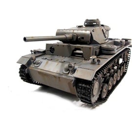 AMEWI Panzer III 6CH RTR mit Schussfunktion und Sound Vollmetall 23080