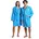 Unisex Bademantel Compact Microfiber Robe 009034-810 S Turquoise-White S