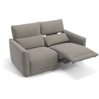 Sofanella 2-Sitzer Stoff Gala, Relaxsofa, Designsofa, Designer Couch, Italienisches Sofa, 2er Sofa grau