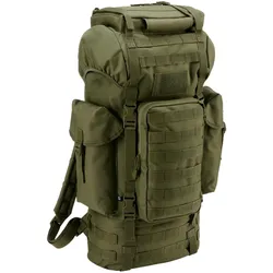 Rucksack BRANDIT "Brandit Accessoires Kampfrucksack Molle", Gr. one size, grün (olive), Polyester, Rucksäcke