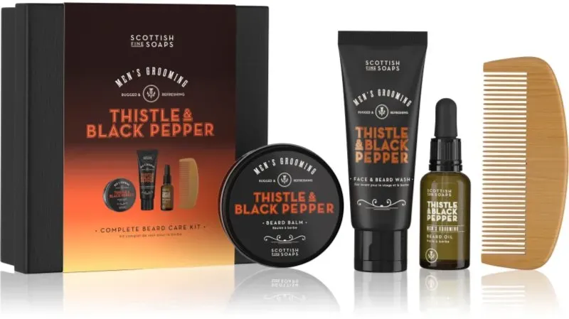 Scottish Fine Soaps Thistle & Black Pepper Geschenkset für Herren