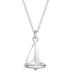 Elli Erbskette Segelboot Anhänger Maritim 925 Silber Ketten   Damen 