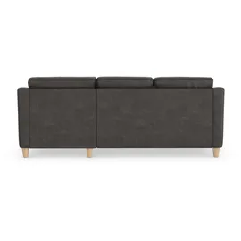 sit&more Ecksofa SIT & MORE "Farö L-Form", grau (anthrazit), B:234cm H:90cm T:168cm, Sofas, Ecksofa, inklusive Federkern, wahlweise mit Bettfunktion und Bettkasten