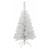 Spetebo Künstlicher Weihnachtsbaum 90 cm - weiß - mit Metallständer