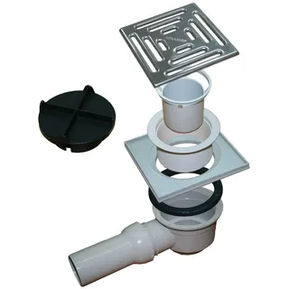 Megabad Ablauf waagerecht DN50 für Duschboards,  STDBA002, Montagezubehör, chrom