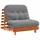 vidaXL Futon Schlafsofa mit Matratze Braun