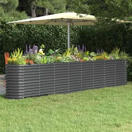 vidaXL Hochbeet 332 x 40 x 68 cm Anthrazit