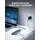 Dockteck USB C Hub Dockteck 7-in-1 Dock DD0003 USB C Adapter, Ethernet LAN RJ45, 4K 60Hz HDMI, 100W Power Delivery, 2 USB 3.0 Ports und SD/microSD für iPhone 15 Pro MacBook M1, iPad Pro, Surface Pro und Mehr