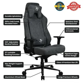 Arozzi Vernazza XL Gaming-Stuhl Grau