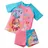 UNITED LABELS Paw Patrol Badeanzug zweiteilig UV Schutz 50+ für Mädchen, Rosa, 98-104, Badebekleidung Kinder mit Shirt und Hose, Bademode - 98-104