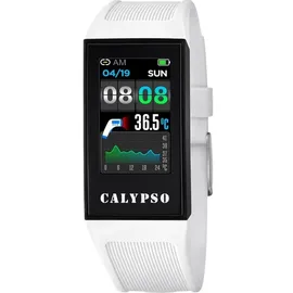 Calypso K8501 BT 41,30 mm Kautschukgehäuse mehrfarbig Sportarmband weiß M