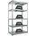 Proregal Schwerlastregal Metall 180x100x60cm silber