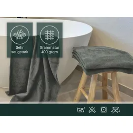 ZOLLNER Handtuchset 70 x 140 cm grau 3 St.
