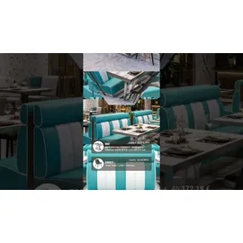 GGM Möbel Bistrotisch 110 x 60 x 77 cm Weiß Marmor/Edelstahl