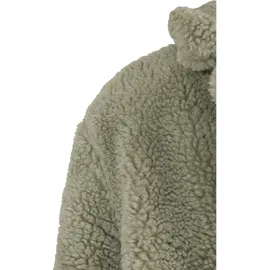 URBAN CLASSICS Ladies Oversized Sherpa Coat softsalvia - Grün - L