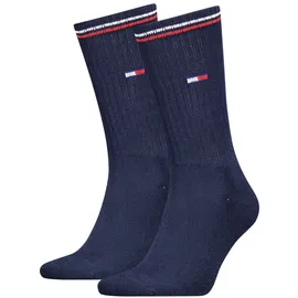 Tommy Hilfiger Unisex Sportsocken, Multipack - UNI Iconic Sock, Tennissocken Blau 43-46 Pack