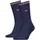 Tommy Hilfiger Unisex Sportsocken, Multipack - UNI Iconic Sock, Tennissocken Blau 43-46 Pack