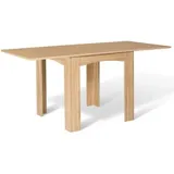 Idmarket - Ausziehbarer Esstisch Rechteck dona 4-8 Personen Buche 80-160cm