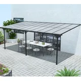 Westmann Alu Terrassenüberdachung Bruce 617 | Schwarz | 300x617x270 cm - Schwarz