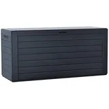 280 Liter Kissenbox, Gartenbox Aufbewahrung Wasserdicht Auflagenbox, Anthrazit - Vounot