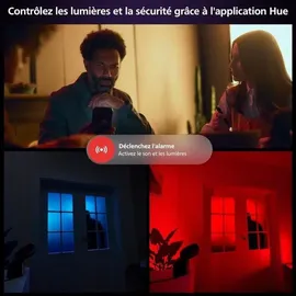 Philips Hue Secure Flutlichtkamera 1 St. Schwarz