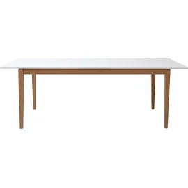 miliboo Design-Esstisch 180 x 76 x 90 cm weiß
