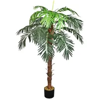 Decovego künstliche Kokospalme, Kunstpflanze,140 cm, Kunstpalme